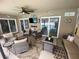 Bright and airy lanai with ample seating and views of the refreshing pool area at 3128 Montague Ave, Spring Hill, FL 34608