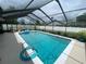 Relax in this screened-in pool with crystal clear water and a refreshing ambiance at 3128 Montague Ave, Spring Hill, FL 34608