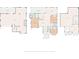 Detailed floor plan showcasing the home's layout and dimensions across three levels at 3342 Turks Cap Dr, Hernando Beach, FL 34607
