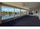 Screened lanai overlooking waterfront view at 3342 Turks Cap Dr, Hernando Beach, FL 34607