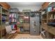 Organized walk-in closet with custom shelving and ample storage space at 34955 Blanton Rd, Dade City, FL 33523