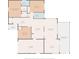 Detailed floor plan showcases the layout including bedrooms, bathrooms, kitchen, garage, and outdoor spaces at 3545 Landale Dr, Holiday, FL 34691
