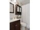 Bathroom with tub/shower combo, single sink vanity and tiled floor at 6347 Shadydale Ave, Spring Hill, FL 34609