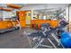 Community gym featuring a treadmill, free weights, and other exercise equipment for fitness enthusiasts at 6462 River Run Blvd, Weeki Wachee, FL 34607