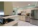 Functional kitchen with modern stainless steel appliances and ample counter space at 6462 River Run Blvd, Weeki Wachee, FL 34607