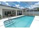 Inviting pool offers a relaxing outdoor experience with views of the patio at 9212 Calle Alta, New Port Richey, FL 34655