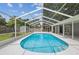 Enjoy the sun by the screened-in pool, perfect for relaxation and outdoor fun at 2827 Oak Tree Ln, Palm Harbor, FL 34684