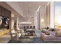 Spacious living room with modern furniture and city views at 430 Kumquat Ct # 508, Sarasota, FL 34236
