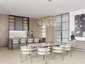 Modern kitchen with island, sleek cabinetry, and breakfast bar at 223 Golden Gate Pt # 3A, Sarasota, FL 34236