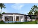 One-story home with pool, covered patio, and pergola at 5146 Damariscotta Pl, Sarasota, FL 34231