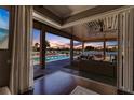 Stunning sunset view from the sliding glass doors at 20910 Parkstone Ter, Bradenton, FL 34202
