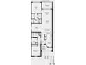 Two-story floor plan featuring primary suite, two bedrooms, kitchen, and gathering room at 23853 Collina Way # 6104, Port Charlotte, FL 33980