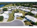 Aerial view of a community of single Gathering homes at 808 Mandarin Cir, Bradenton, FL 34208