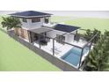 Two-story home with a private pool and outdoor entertaining space at 2344 Bay W St, Sarasota, FL 34237