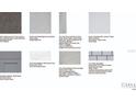Detailed finishes specifications for kitchen, baths, and flooring at 15025 Shady Palms Ln, Nokomis, FL 34275