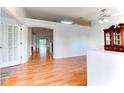 Bright dining room with hardwood floors and built-in hutch at 4005 Belladonna Ave, North Port, FL 34286