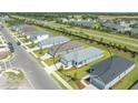 Aerial view of a single-Gathering home, showcasing its location within a community at 14551 Skipping Stone Loop, Parrish, FL 34219