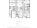 Three-story floor plan with 3 bedrooms and a two-car garage at 9970 Key Haven Rd, Seminole, FL 33777