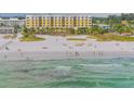 Aerial image of beachfront condo building with ocean view at 915 Seaside Dr # 606 Weeks 12-13, Sarasota, FL 34242