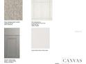 Material samples showcasing carpet, tile, cabinets, and quartz countertops at 3047 Novara Ln, Lakewood Ranch, FL 34211