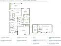 Two-story home floor plan with 3-car garage, 3 bedrooms, and office at 2609 Waterfront Cir, Sarasota, FL 34240