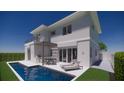 Modern two-story house with pool and outdoor kitchen at 2516 Browning St, Sarasota, FL 34237