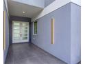Modern entryway with double doors and sleek lighting at 2234 Hibiscus St, Sarasota, FL 34239