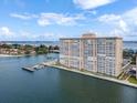 Condominium building and private dock on the waterfront at 5200 Brittany S Dr # 602, St Petersburg, FL 33715