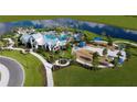 Resort-style community pool, playground, and walking paths at 11671 Great Brook Ln, Parrish, FL 34219