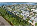Aerial view of waterfront homes and canals at 4108 101St W St, Bradenton, FL 34210