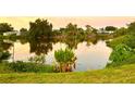 Scenic view of a peaceful canal with lush greenery at 461 Clover Rd, Venice, FL 34293