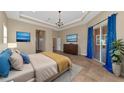 Main bedroom with ample space and backyard access at 111 172Nd E St, Bradenton, FL 34212