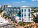 Modern building with pool and city views at 111 S Pineapple Ave # 1009, Sarasota, FL 34236