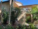 Tan condo building with tropical landscaping and private entrance, numbered 114 and 117 at 3810 75Th W St # 116, Bradenton, FL 34209