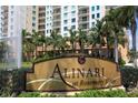 Building signage for the luxury high-rise building at 800 N Tamiami Trl # 1412, Sarasota, FL 34236