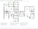 Two-story home floor plan with 4 bedrooms and 3.5 bathrooms at 2477 Waterfront Cir, Sarasota, FL 34240