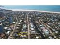 Aerial view showcasing waterfront property & neighborhood at 5329 Avenida Del Mare, Sarasota, FL 34242