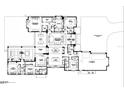 Detailed floor plan showcasing a spacious layout with multiple bedrooms, bathrooms, and a large great room at 1802 Field Rd, Sarasota, FL 34231