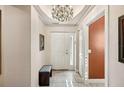 Condo entry with bench and chandelier at 2715 Terra Ceia Bay Blvd # 201, Palmetto, FL 34221