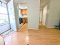 Entryway with view of the kitchen and hallway at 1570 Pleasant Rd # J-26, Bradenton, FL 34207