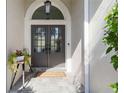 Elegant double front doors with a welcoming entryway at 11806 Oak Ridge Dr, Parrish, FL 34219