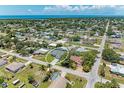 Aerial view of the property, highlighting its location and surrounding neighborhood at 1010 Acadia Rd, Venice, FL 34293