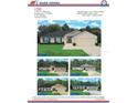 Four different exterior elevations of a 4 bedroom house at 5605 Gaffney Avenue, North Port, FL 34291