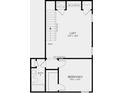 Second floor plan featuring a loft and bedroom with bath at 16443 Star Grass Cir, Bradenton, FL 34211