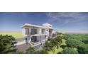Contemporary three-story home with balconies at 0 Casey Key Rd, Nokomis, FL 34275