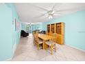 Bright dining area with a table and chairs at 3532 Lake Bayshore Dr # K117, Bradenton, FL 34205