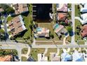 High-angle view of property and surrounding neighborhood at 2711 W Marion Ave, Punta Gorda, FL 33950