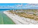 Beachfront view of condo and the Gulf of Mexico at 420 Beach Rd # 203, Sarasota, FL 34242