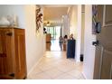 Entryway or hallway of the home with a view into the living area at 5613 Key Largo Ct, Bradenton, FL 34203