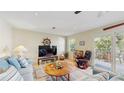 Cozy living room with comfortable seating, a large TV, and access to a patio at 1220 26Th W St, Bradenton, FL 34205